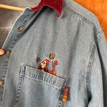 Disney RARE VINTAGE  Embroidered Denim Long Sleeve Photo 4