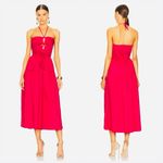 Sofie The Label Hot Pink Cutout Halter Midi Dress Women’s Sz Small Summer Dress Photo 1