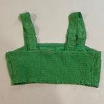 American Eagle  Green Floral Lace Bralette Crop Top Women’s Size S Photo 1