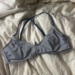 Xhilaration MD blue white stripe sailor bikini top Photo 0