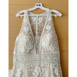 COLORS Ivory Gown Mermaid Mesh Embellished Sleeveless Evening Wedding Dress 14 Photo 4