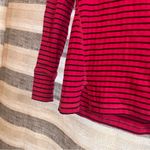 Talbots T By Pink And Navy Stripe Turtle Neck Long Sleeve Size Small Photo 3