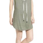 Rails  Rocky Lace Up Shirt Olive Green Mini Dress Photo 0