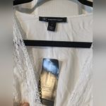 INC International Concepts White Flutter Sleeve V Photo 4