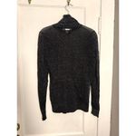 Michael Kors  Sheer Black and Silver Shimmer Turtleneck Sweater Photo 1