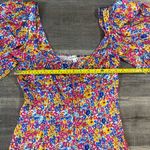 For Love & Lemons  Sasha Mini Dress in Blue Dizzy Floral Photo 7