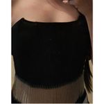 Tank Top Corset Women's Boture Rib Rhinestone Hem Black Size Large EUC Photo 2