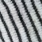 Staccato  Grey and White Striped Oversized sweater with ballooned sleeves Sz L Photo 3