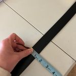 MW Black Genuine Leather Silver Studded Chunky Buckle Belt Size Small NEW Photo 4