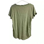 Ralph Lauren Polo  Army Green V-Neck Rolled Cuff Sleeves Tee Large Photo 7