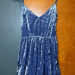 LA Hearts  Blue Velvet Romper Photo 0