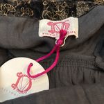 Victoria Dunn Tiered Maxi Dress Tie Shoulders Gatsby Black Velvet NWT XS Photo 4