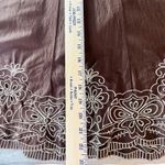 Apt. 9  skirt women’s size 8 Chocolate Brown embroidered eyelet flare VTG Y2K Photo 5