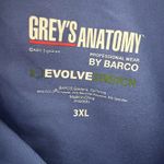 Grey's Anatomy Grays Anatomy Womens Scrub Top 3X Elastic Waist Evolve Stretch  1/4 Zip 2 Pocket Photo 2