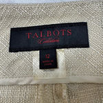 Talbots  Collection Beige Wide Leg Pants Size 12 Resort Vacation Chic Photo 5
