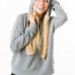 Zyia  texture hoodie sweatshirt blue/grey‎ Photo 0