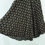 Salaam Black Daisy Tank Sleeveless Ruffle Flowy Boho Dress Size S Photo 5