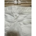 Ann Taylor LOFT Modern White Denim Frayed Hem Shorts Size 6 Photo 6