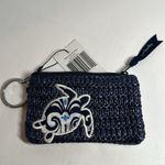 Vera Bradley  Straw Zip ID Case - Steel Blue Medallion #71 Photo 2