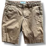 Old Navy  Shorts Women's Flat Front Slit Pkt Stretch Reg Fit Modest Chinos Sz 4 Photo 0
