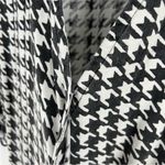 Passion Lilie Houndstooth Cotton Black White Ruffle Hem‎ Mini Wrap Dress Size XL Photo 7