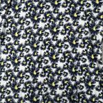 St. John Sport Womens M White Navy Yellow Daisy Print 3/4 Sleeve Stretch Medium Photo 4