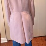 Topshop Pink  Fur Faux Trim Coat Photo 3