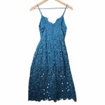 ASTR The Label Lace Midi Dress Blue Adjustable Spaghetti Straps Women’s Size XS Photo 1