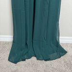Show Me Your Mumu  Emily Empire Maxi‎ Dress in Emerald Chiffon Size Medium NWT Photo 12