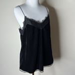 All Saints Black Noa Velvet Lace Trim Camisole Photo 2