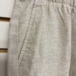 Banana Republic  Wide Leg Crop Pull On Pants Small Petite NWT Linen Blend Beige Photo 3