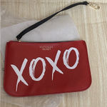 Victoria's Secret Red  XOXO Hugs And Kisses- Wristlet makeup Bag-8W-6H-NEW! Photo 0