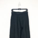 Amour Vert Eugenia Black Tie Waist Luxe Fleece Pants Small Wide Leg Photo 9