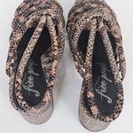 Free People ‎ Colette Cinched Heel Python Snakeskin Size 36.5 Sandal Photo 6