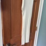 Glassons  Size Extra Small Women's Teen Girl Elegant Cream Ribbed Maxi Slit Skirt Photo 5