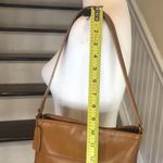 Coach VINTAGE Tribeca Camel Stained Glove Tanned Leather Duffle Shoulder Bag Photo 11