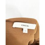 Vince  Panel Midi Skirt Size 2 Asymmetrical Hemline Tan High Rise Classic Office Photo 4