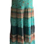 Goodclothes  Vintage Floral Print Boho Ruffled Maxi Skirt Photo 1