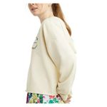 Champion Hoodie Pullover Olive Green Crop Cut Hem Flower Hooded Size Large Photo 5