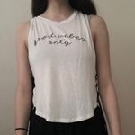 Only good vibes white tank top Photo 1