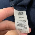 Soft Surroundings  Navy Blue Linen Pull On Wide Leg Pants Casual Resort 2X Photo 4