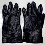 Fownes black leather gloves with brown cashmere lining. Size 7.5. Photo 0