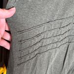 Worth New York Olive Green Rolled Raw Hems Long Sleeve Top Size XL Photo 4