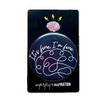 It’s fine, I’m fine. Black and White Button Pin NWT ⚡️🧠⚡️ Photo 1