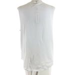 Seafolly  Womens Top Muscle Tee Sleeveless Crew Neck Logo White Size M Photo 1