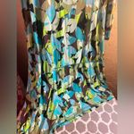 LOGO By Lori Goldstein  Multicolor Leaf Print Maxi Dress Photo 6