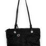 Brighton Womens Shoulder Bag Mevelyn Black Signature Jacquard Leather Photo 0