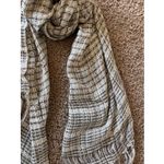 Vintage VTG Signature Echo Plaid Stripe Check Fringe Scarf Wrap Accessory Photo 4