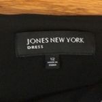Jones New York Black and White Abstract Lines Print Dress Sz 12 Photo 5