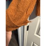 Elan Sweater Womens Medium Rust Color Wool Blend V-Neck Pullover Slouchy Cuffed Photo 1